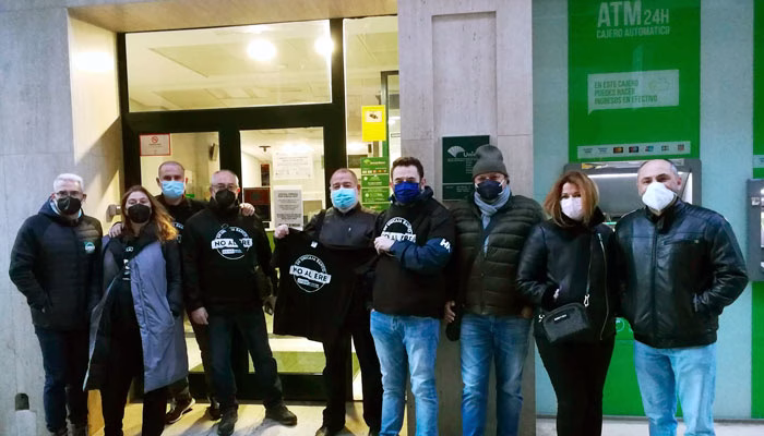 De nuevo la plantilla le ha dicho ¡NO! al ERE de Unicaja: 91% de seguimiento en la segunda jornada de huelga