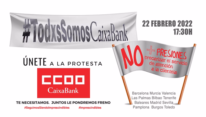 Convocatoria concentraciones Caixabank