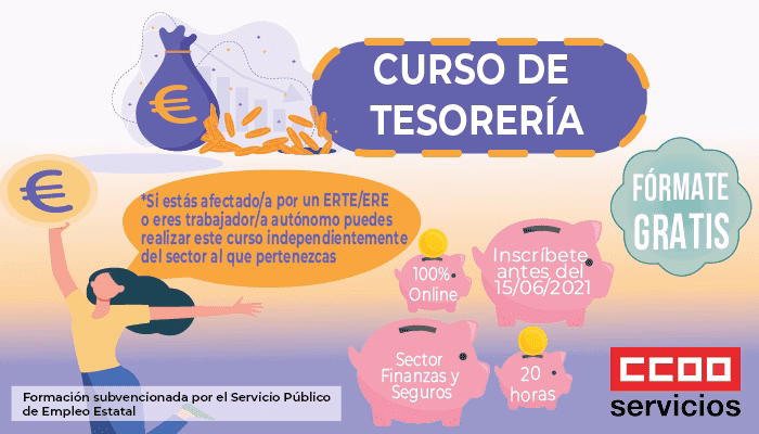 Curso Tesorería subvencionado por el SEPE. Formación gratuita. 15 de junio