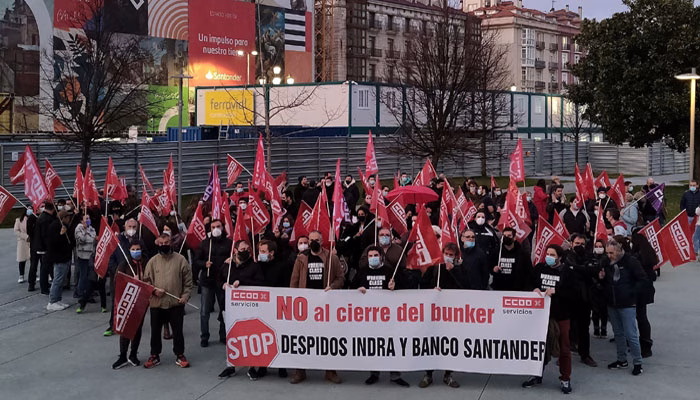 Indra despide al 35% de su plantilla en el proyecto del Búnker del Banco Santander en Cantabria