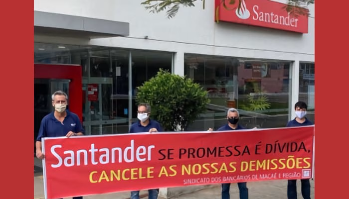El Banco Santander Brasil aprovecha la pandemia para hacer despidos masivos